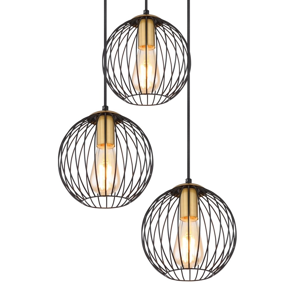 Lampe à fil noir Eusebius Conception Globo 9007371419784