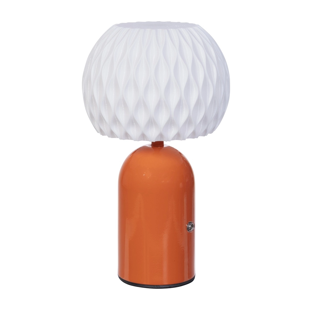 Lampe de table Obidos orange rechargeable par USB