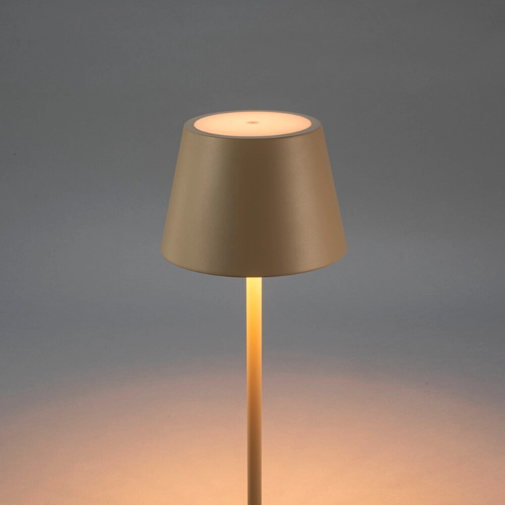 Lampadaire rechargeable Pomezia Medium brun sable KonstSmide 7318307841336