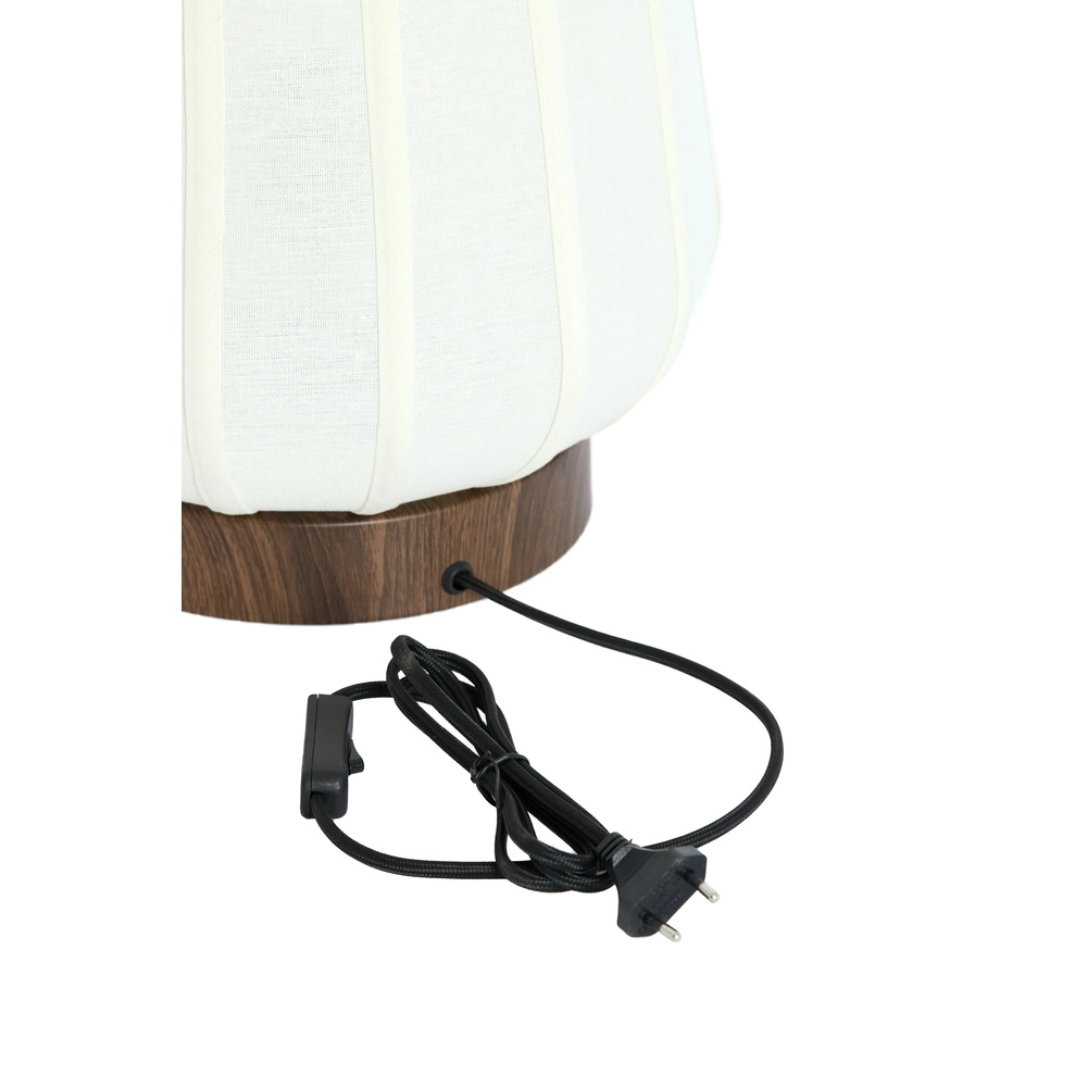 Lampe de chevet Bibury Ø 20cm - lin blanc Light & Living 8717807794217