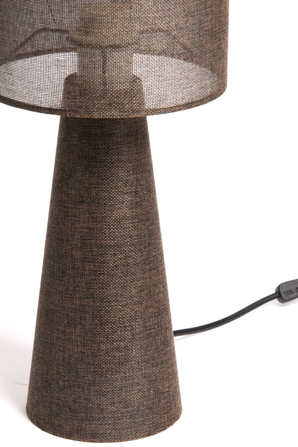 Lampe de table marron Micky Ø 20cm Light & Living 8717807761134