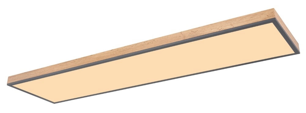 Plafonnier LED en bois Doro 120x30cm Globo 9007371428014