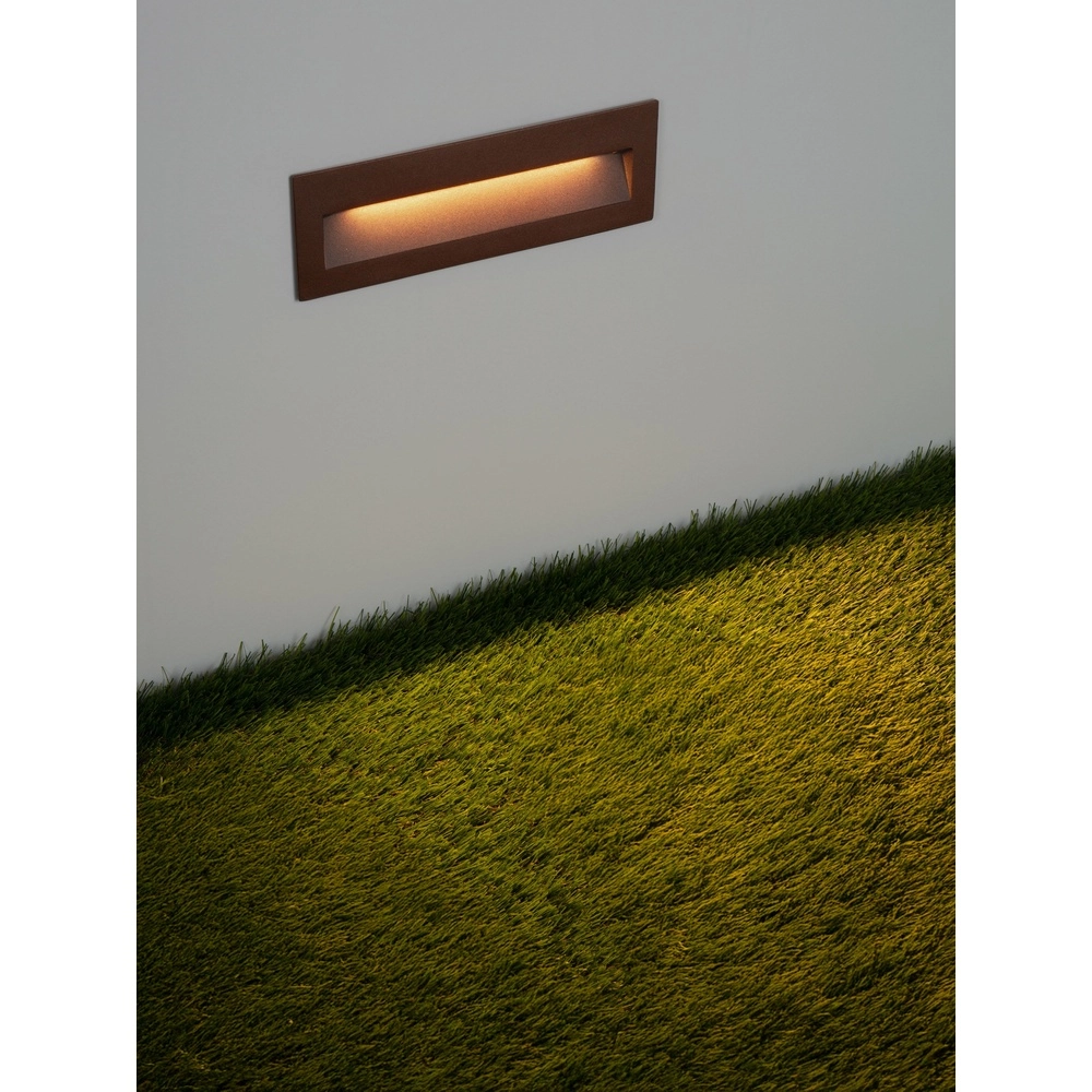 Lampe murale encastrée Drat Brun rouille Lyora 5212017498038