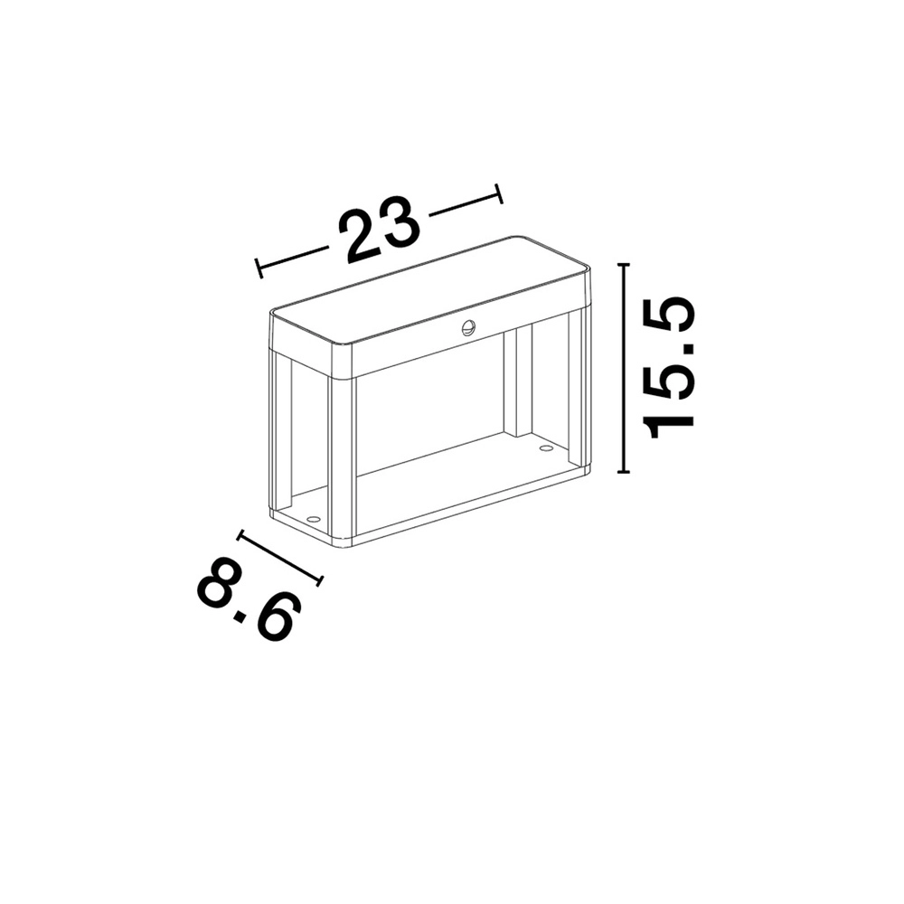 Lampe solaire Berni S anthracite Lyora 5212017449269