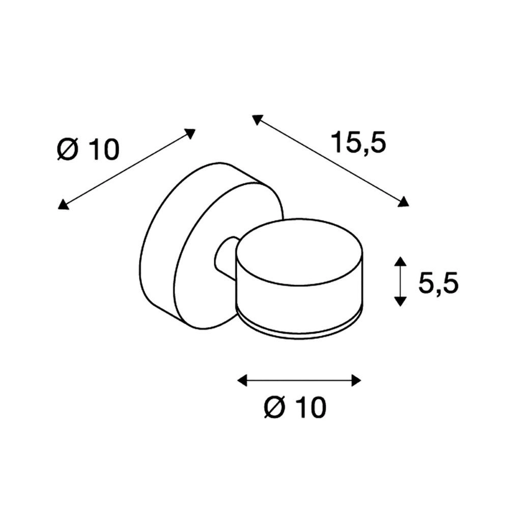 Lampe d'extérieur Sitra Wall plafonnier SLV 4024163109604