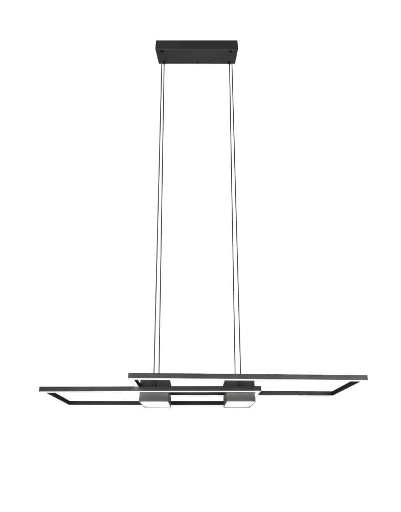 Lampe suspendue LED pour bureau Albany noir Trio 4017807610345