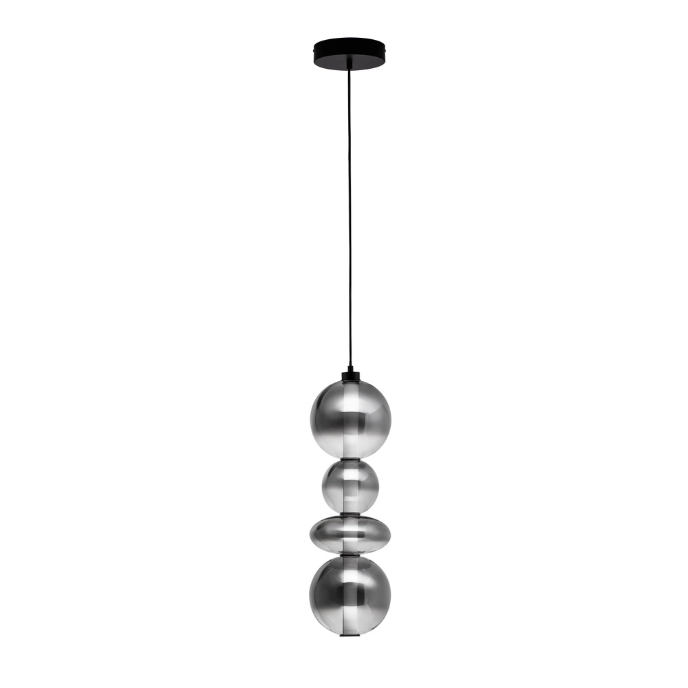Suspension Bally Verre fumé 62cm Lyora 5212017449177