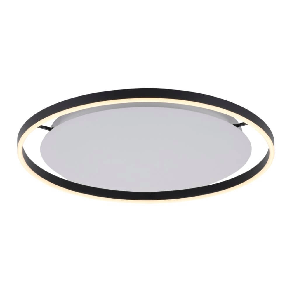 Plafonnier Ritus noir Ø 58,5cm Just Light 4043689983932