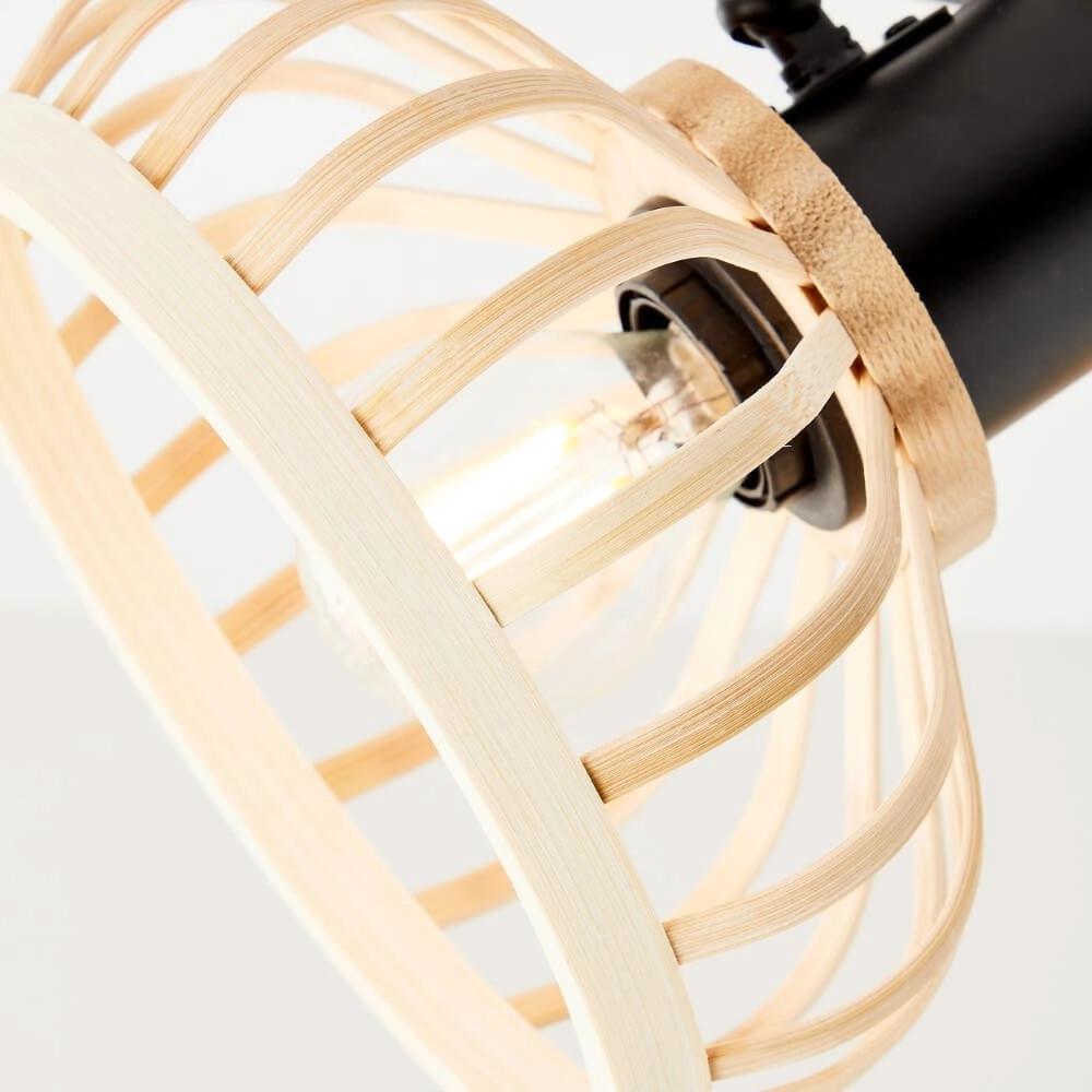 Plafonnier en bois Norah 3 lumières Brilliant 4004353409530