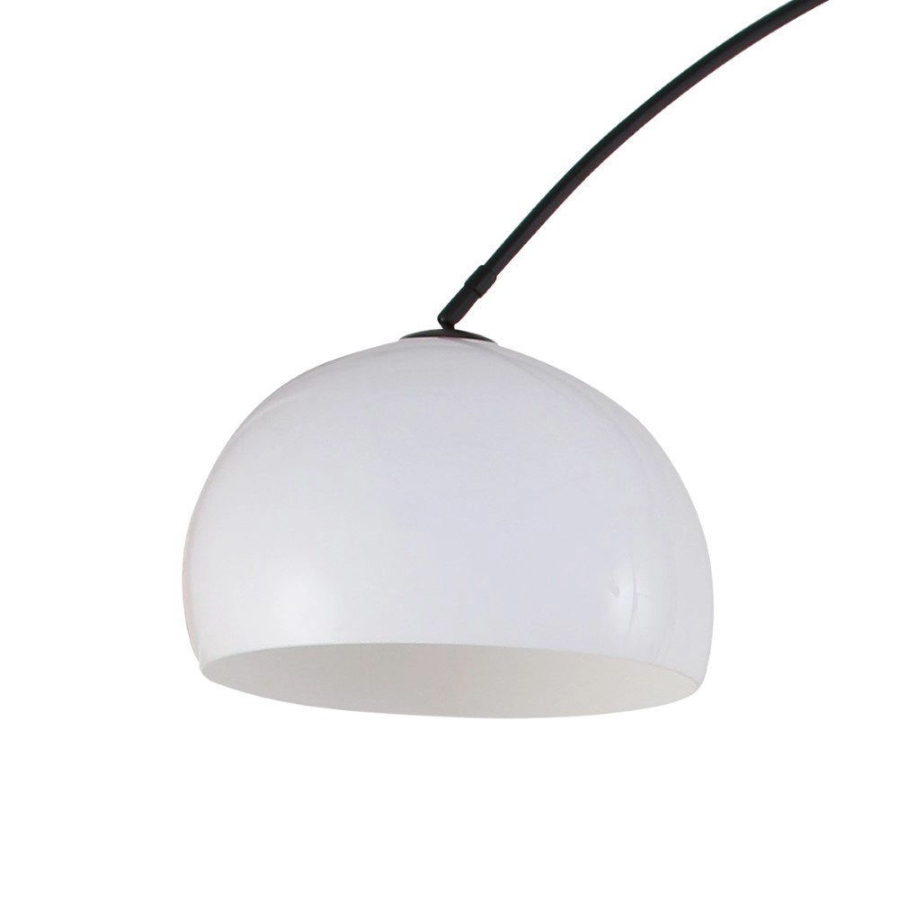 Lampe à arc Stresa noir avec abat-jour blanc Steinhauer 8712746106640