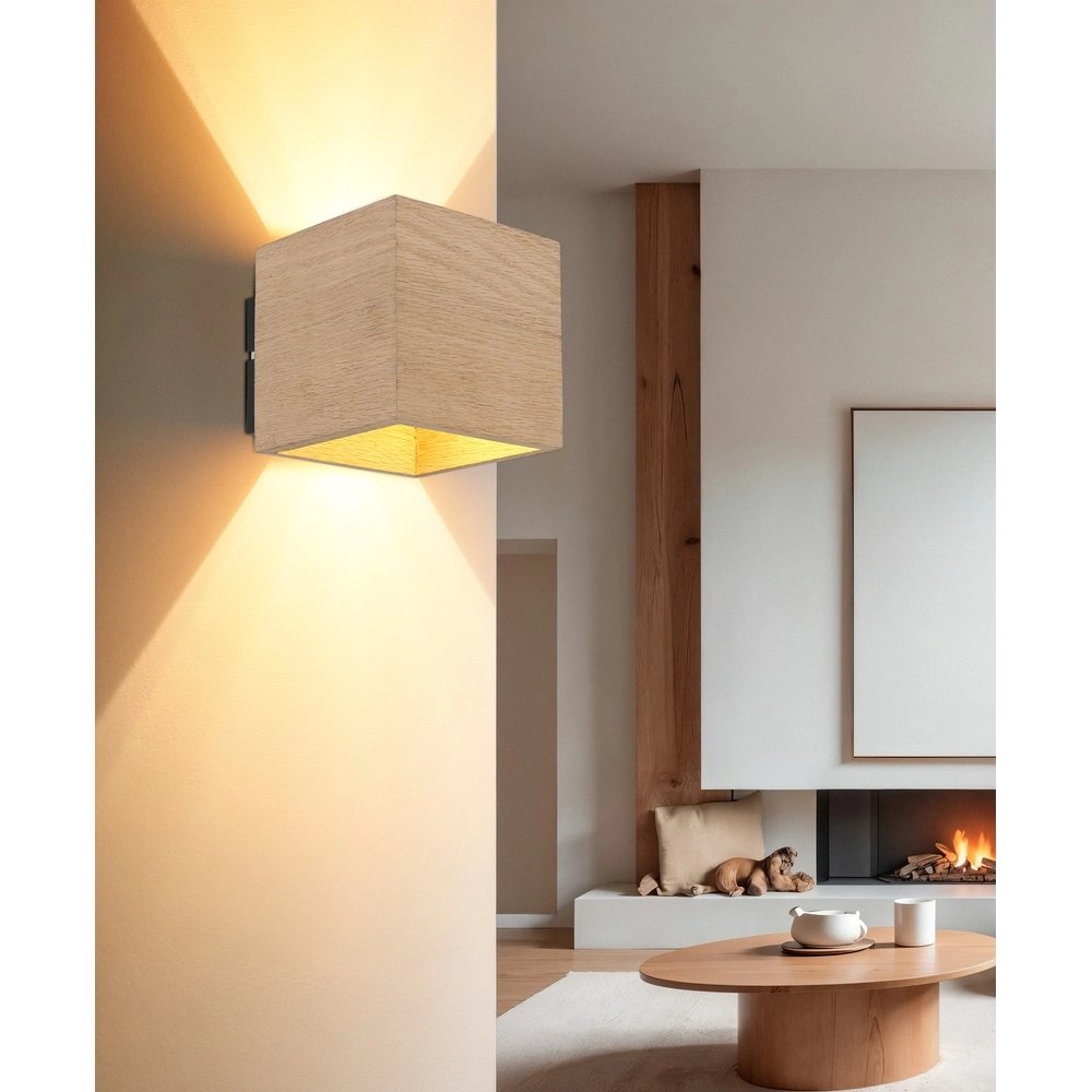 Projecteur en bois monté en surface Edwin Haut et bas Globo 9007371580323