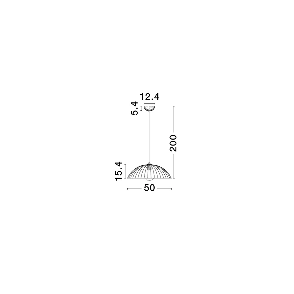 Suspension Ammos gris Ø 50cm Lyora 5212017469038