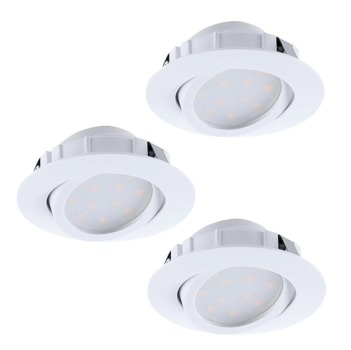 Spot de plafond LED Pineda Round (3x) 3x6w - 3000K - 8,4cm blanc