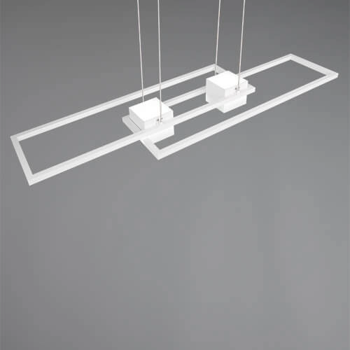 Lampe suspendue LED pour bureau Albany blanc Trio 4017807610338