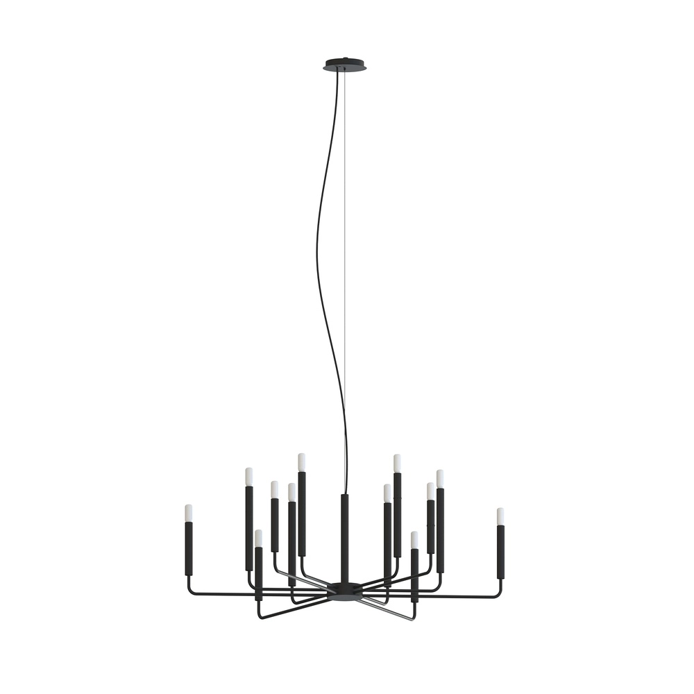 Lustre moderne Orto noir Ø 103cm