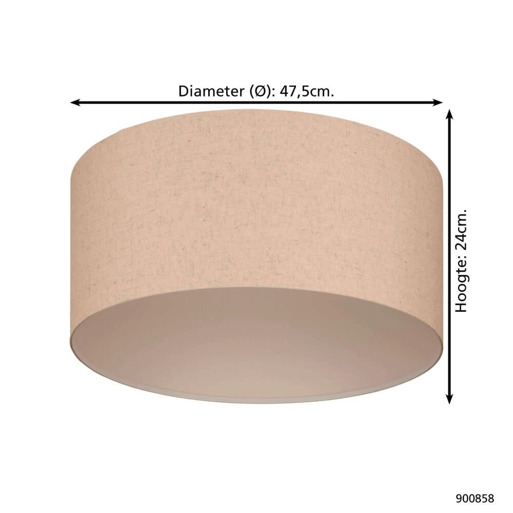 Plafonnier Japandi Feniglia Ø 47,5 cm Eglo 9008606274406