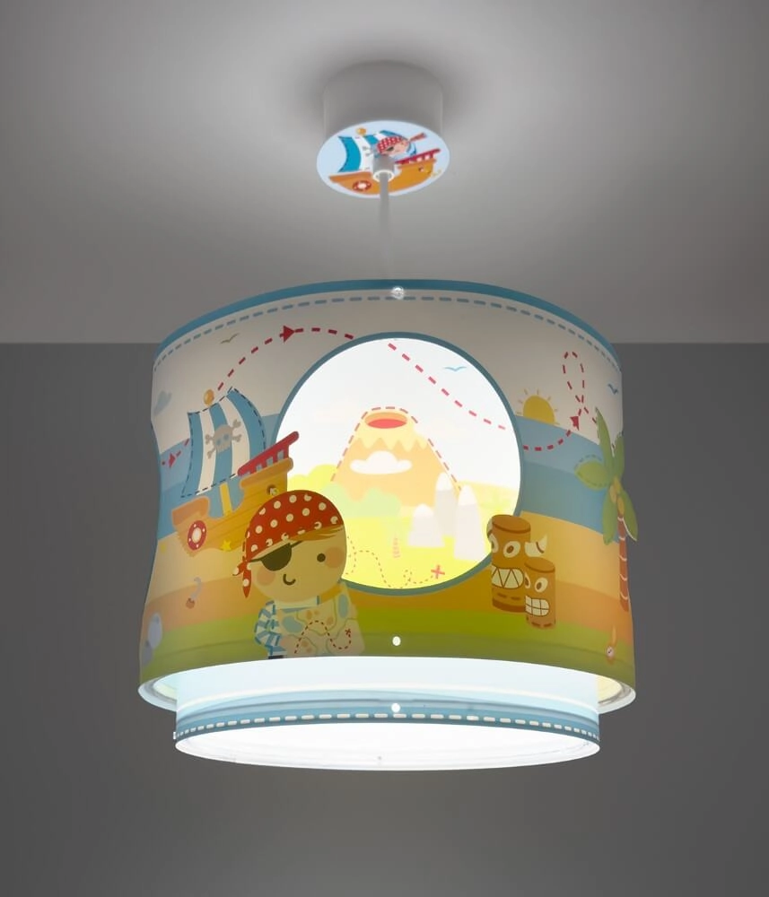 Lampe suspendue chambre d'enfant Pirate Island Ø 26 cm Dalber 8420406606521