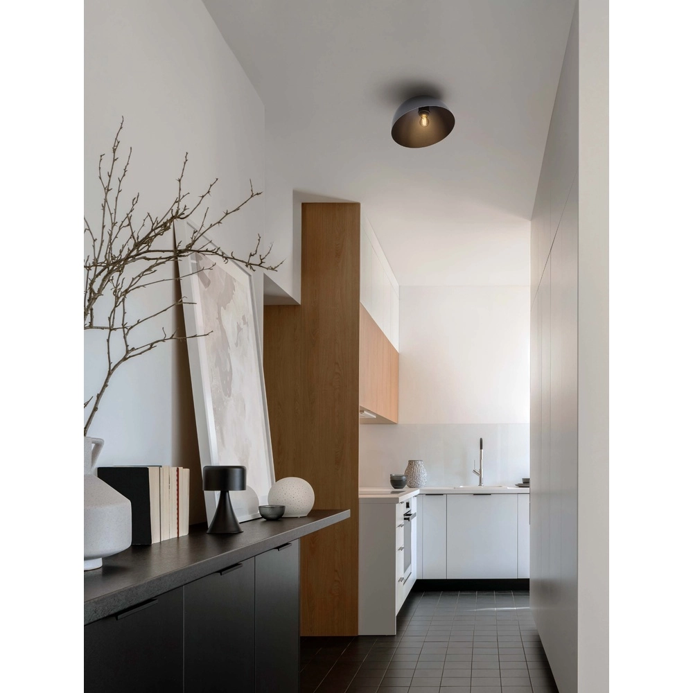 Plafonnier Onia noir Ø 29cm Lyora 5212017458162