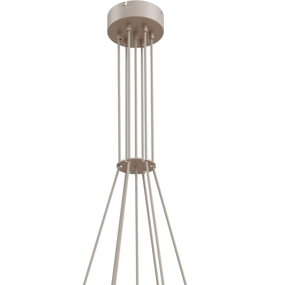 Lampe suspendue à 7 lampes Opera Terra beige Masterlight 8718121424378