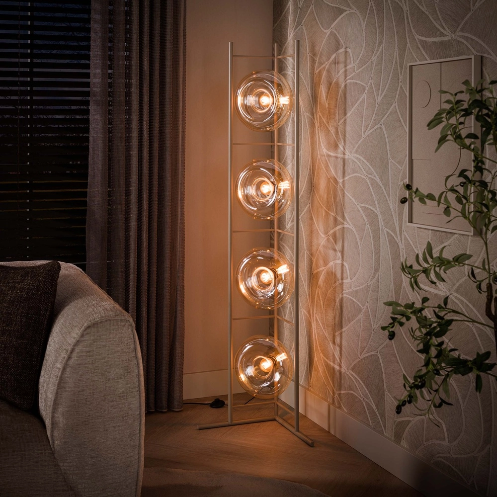 Lampadaire moderne Soll brun sable