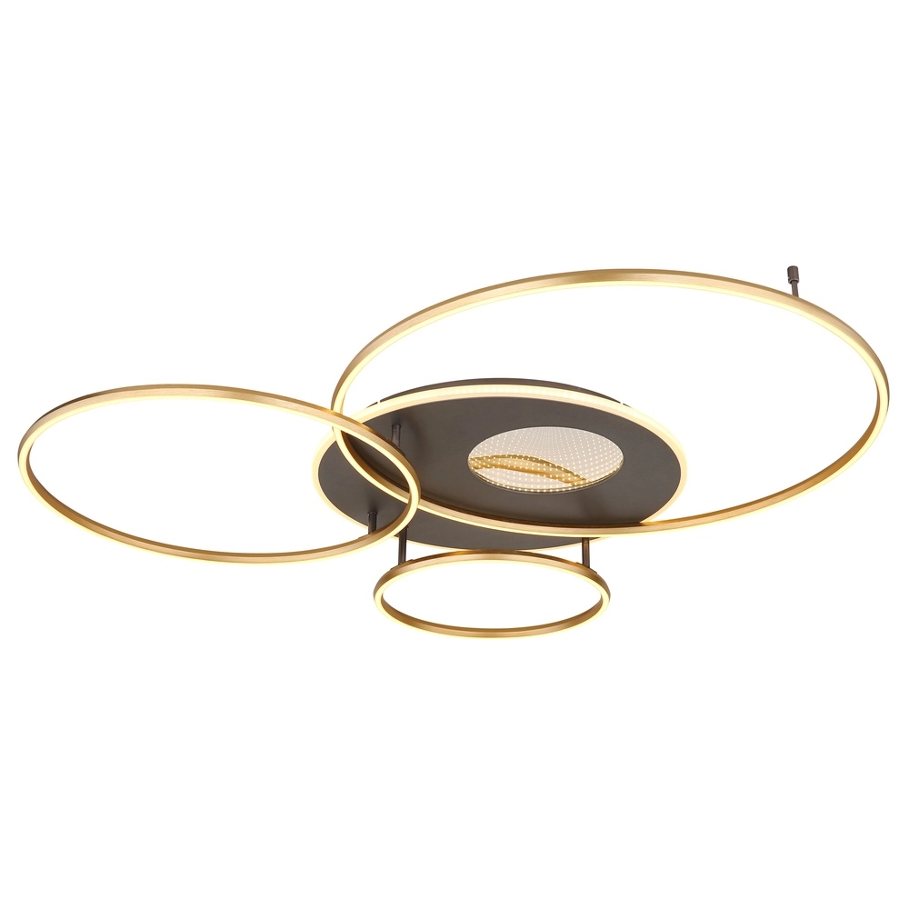 Lampe de plafond moderne Invertina Or 126cm Globo 9007371453016