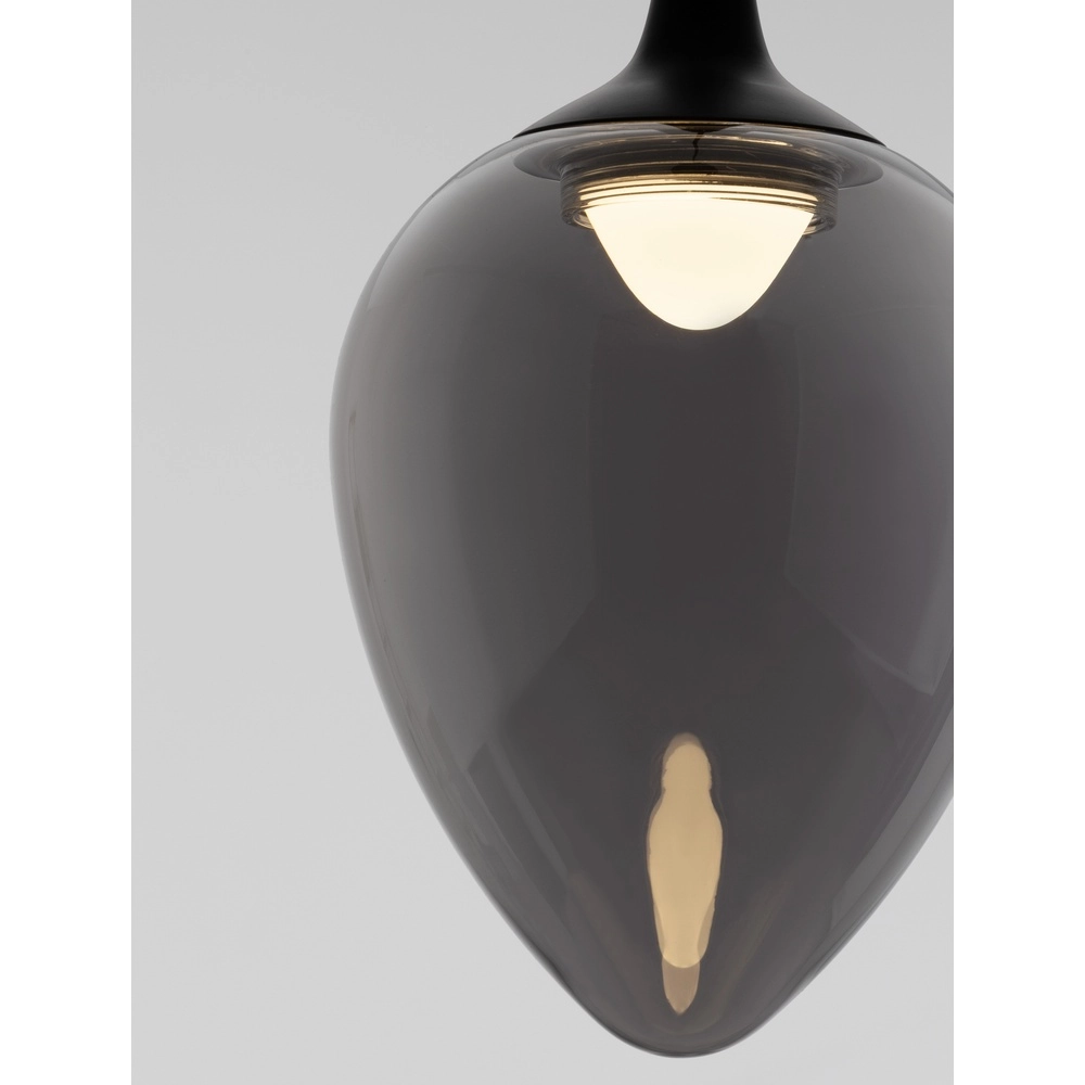 Suspension Nali Verre fumé à 1 lumière Lyora 5212017477743