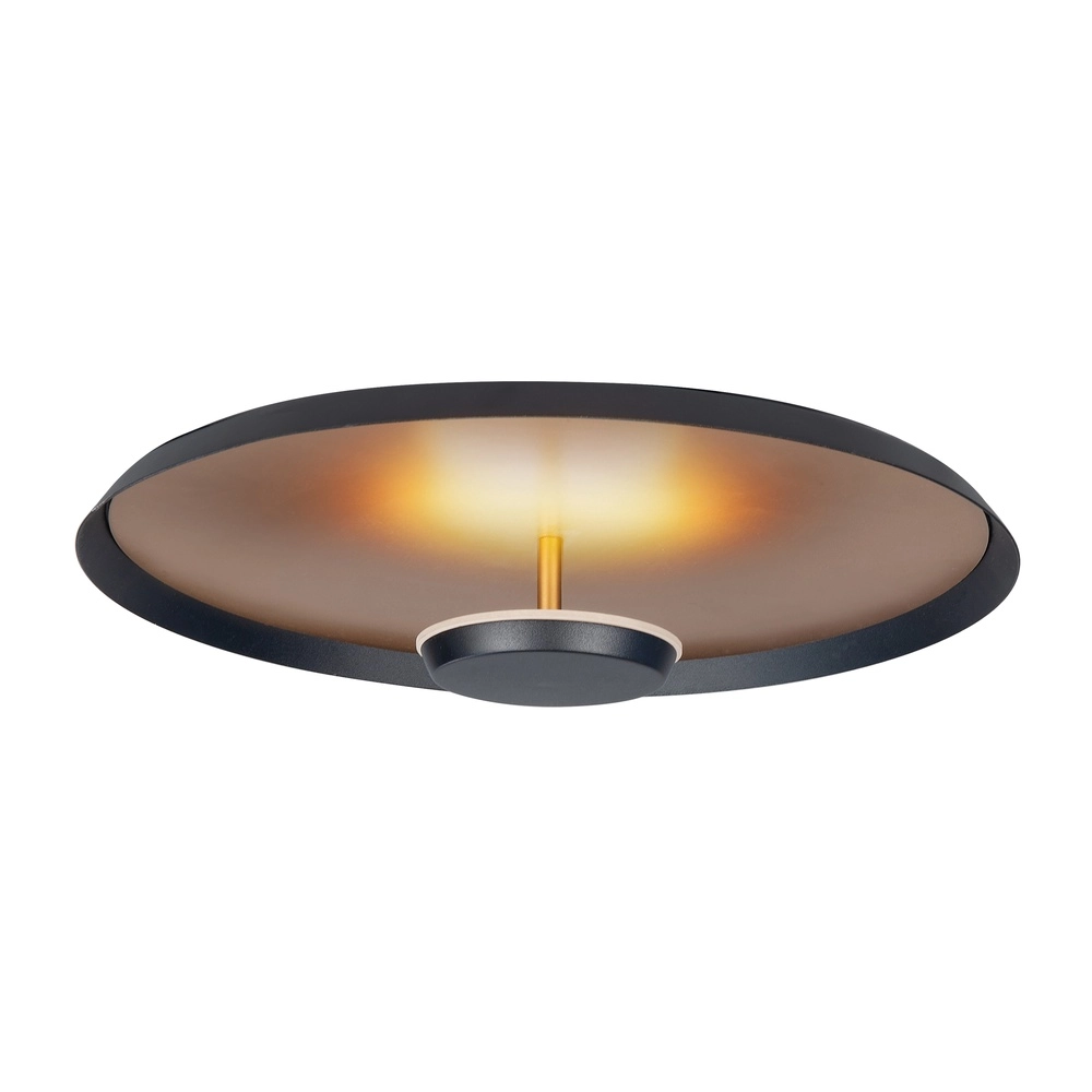 Plafonnier élégant Oro noir avec or Ø 45cm Plafonnier élégant Oro noir avec or Ø 45cm