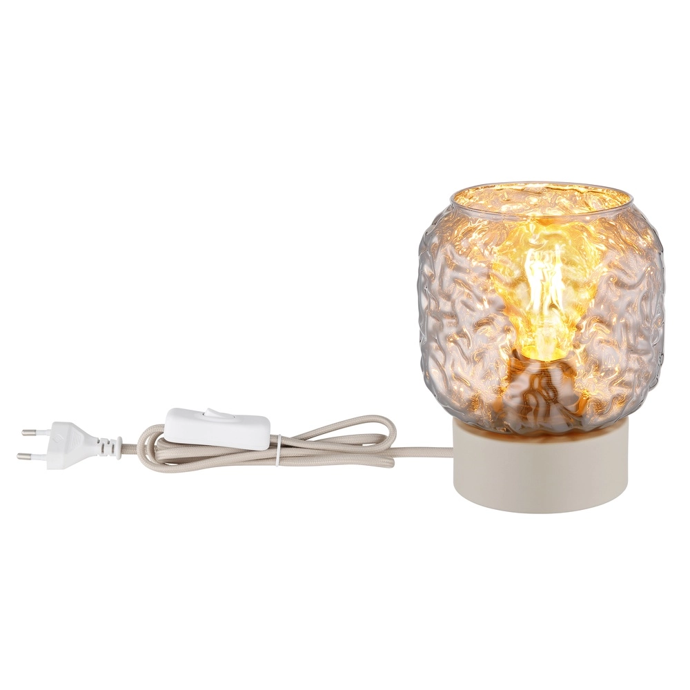 Lampe de table Antonio brun sable Globo 9007371566723