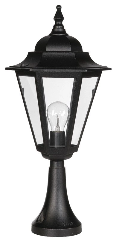 Lampe de terrasse classique Teccia noir