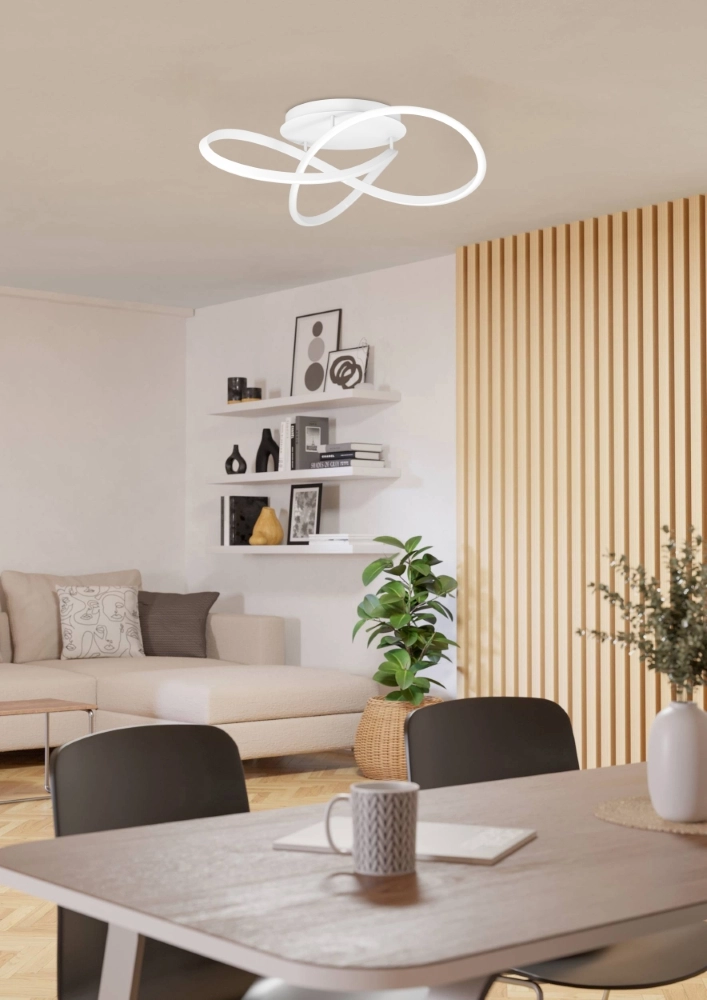 Design ceiling lamp Riaza white Ø 83cm Stars of Light 9008606357710