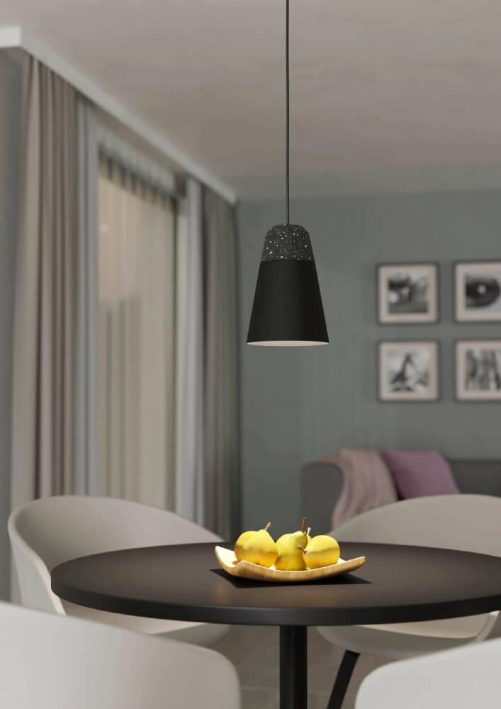 Lampe suspendue noire Canterras Eglo 9002759995447