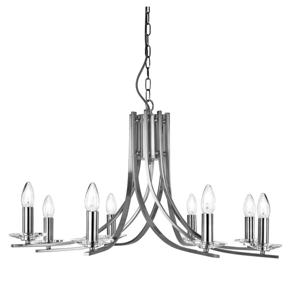 Lampe suspendue chromée Ascona Ø75cm Lampe suspendue chromée Ascona Ø75cm