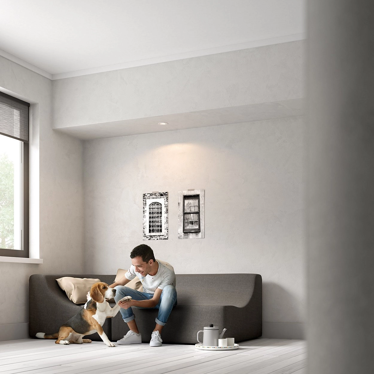 Spot encastré blanc Donegal Philips 8718696160848