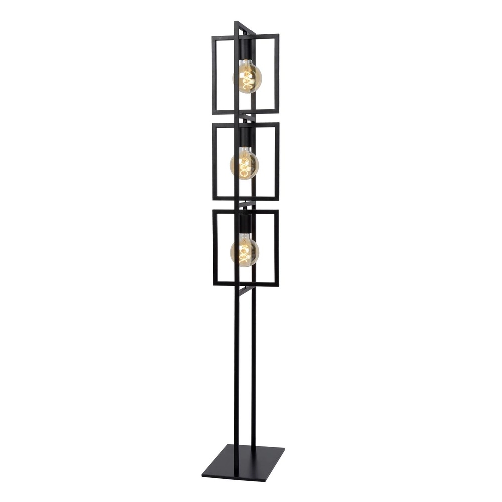 Lampe de pied Luuk Noir à 3 lumières Lucide 5411212010858