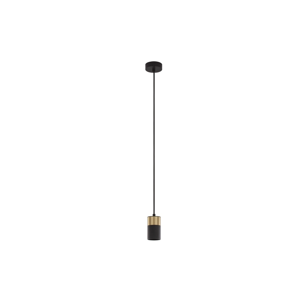 Suspension Pongo S simple 9,5 cm doré avec noir Lyora 5212017430335