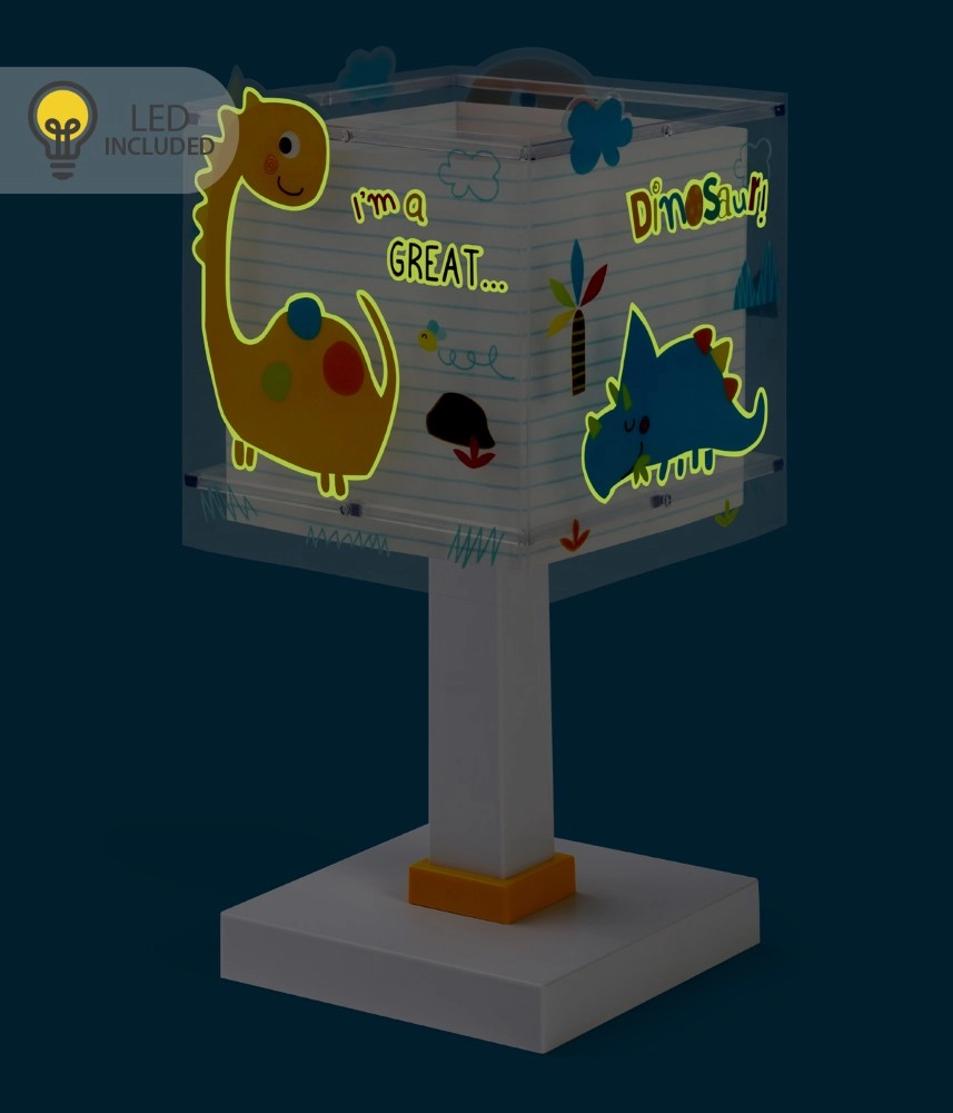 Lampe de table Dinos jaune Dalber 8420406001814
