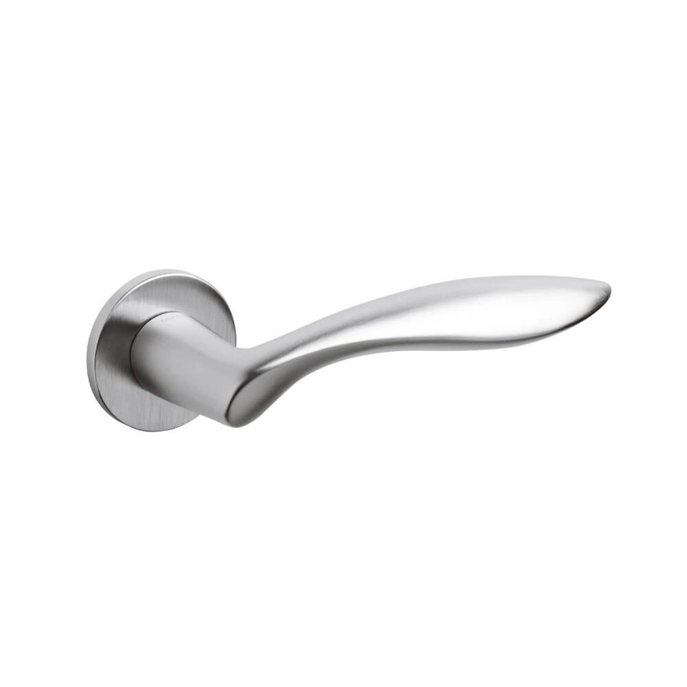 Poignée de porte design Onda chrome mat