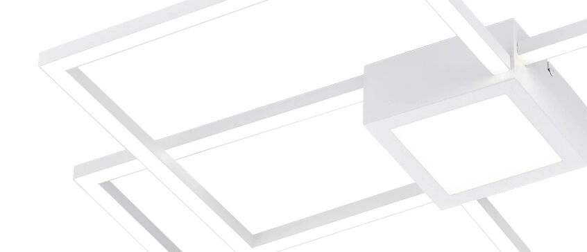 Plafonnier blanc Hydra avec LED Trio 4017807524949
