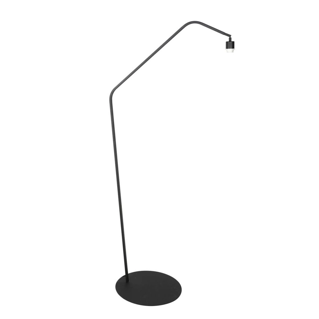 Lampe sur pied noire Zig-Zag avec un chapeau en liège de 50 cm Ø Steinhauer 8712746180428