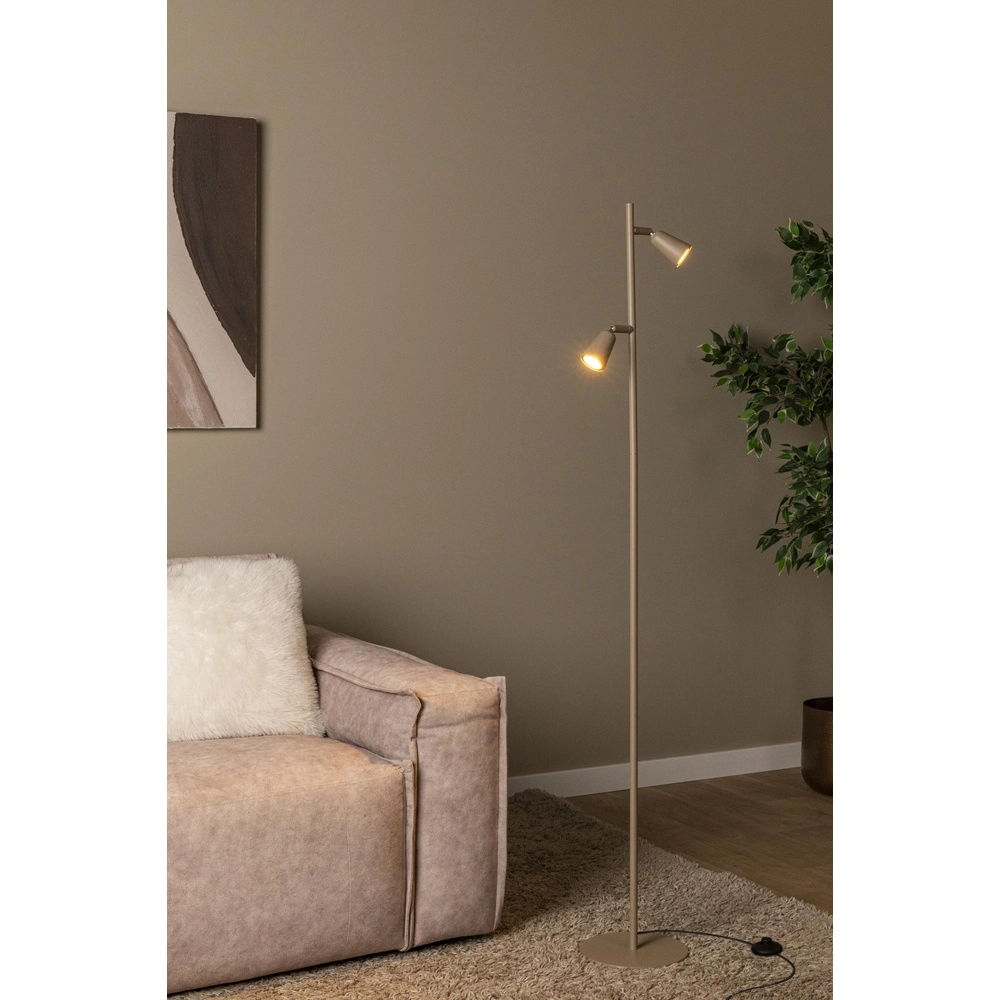 Lampe de lecture de conception Tiana taupe Lucide 5411212650474