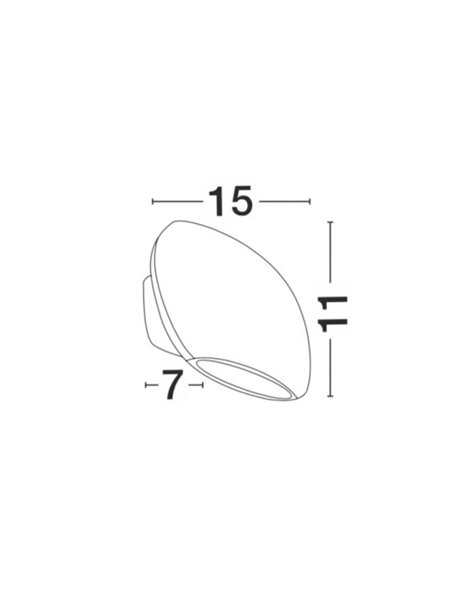 Applique murale design Como gris Lyora 5212017408976