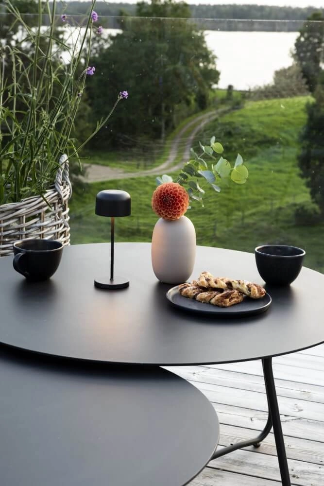 Lampe de table rechargeable Lille mini noir KonstSmide 7318307835755