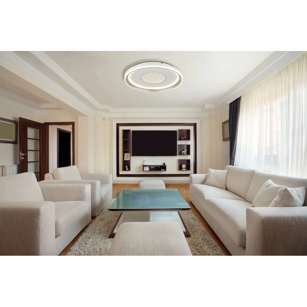Lampe de plafond Eila Ø 48cm blanc Globo 9007371516407