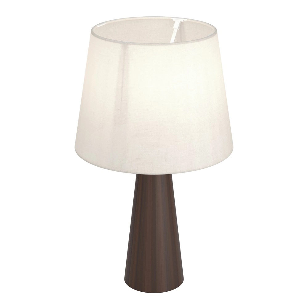 Lampe de table de campagne Patemsico Marron avec capot
