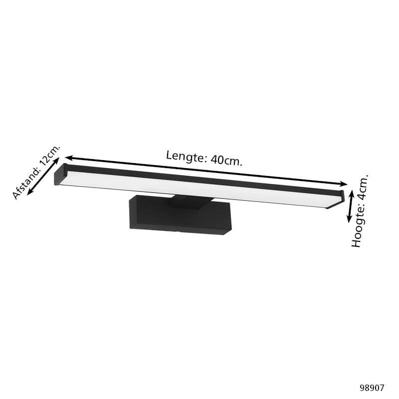 Lampe miroir Pandella 1 salle de bain - IP44 - 40cm Eglo 9002759989071