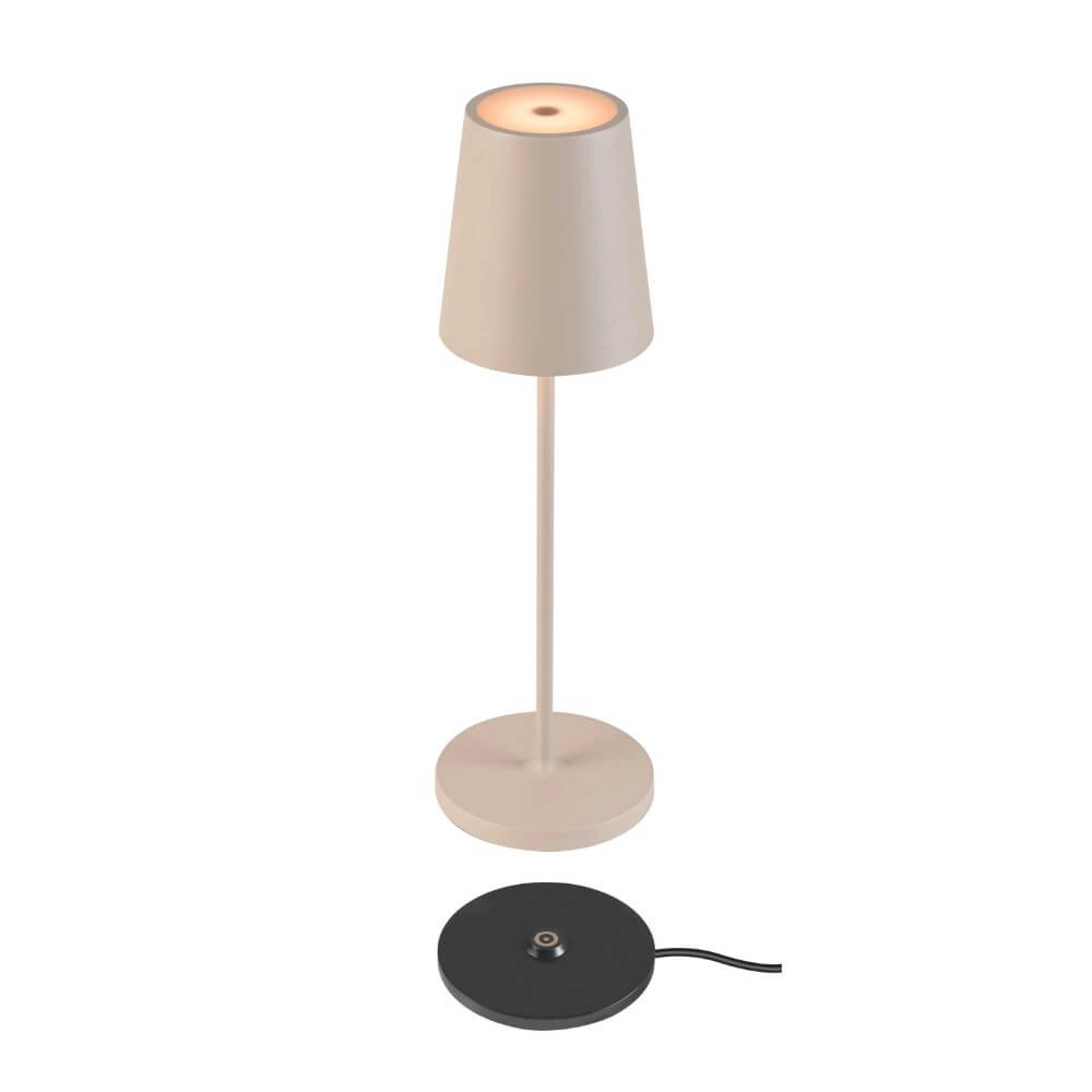 Lampe de table d'extérieur Vinolina Two beige - rechargeable SLV 4024163288286