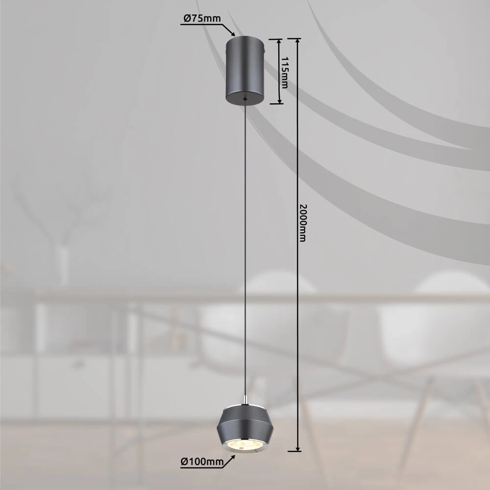Suspension Marthy 4 gris clair Globo 9007371449118