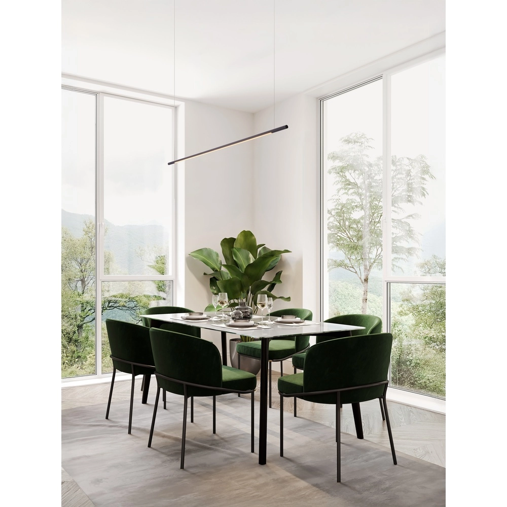 Suspension élégante Brillia noir 120cm Lyora 5212017473776