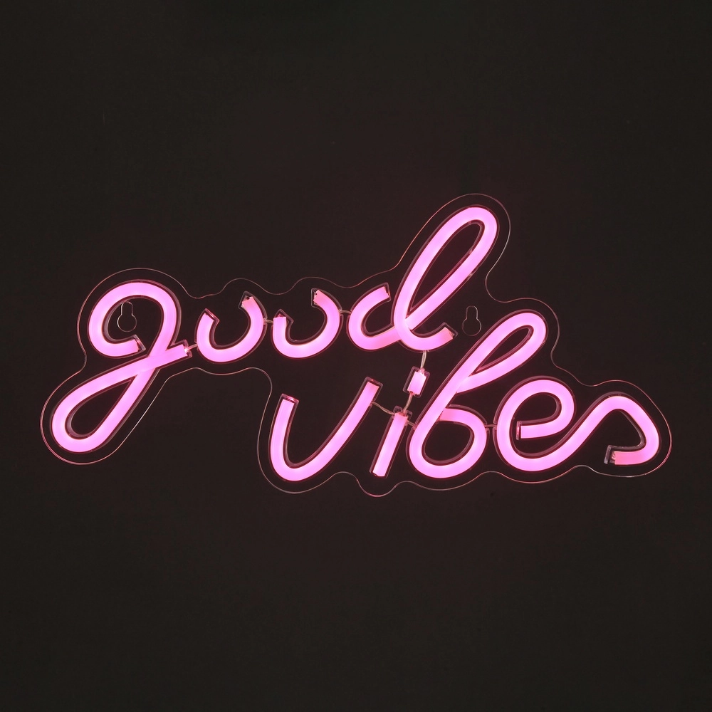Lampe murale au néon Neon-Tales « Bonnes vibrations » Brilliant 4004353476914