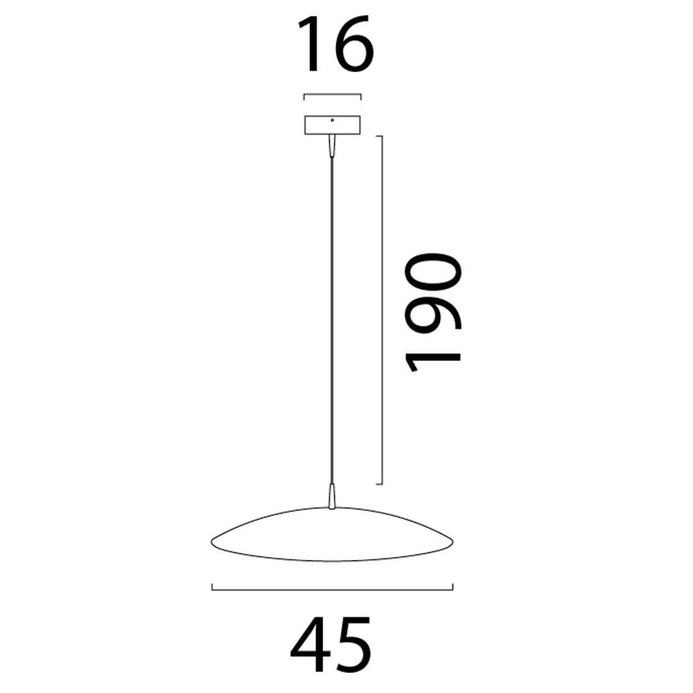 Lampe suspendue Scala Ø 45cm noir avec or Masterlight 8718121337319